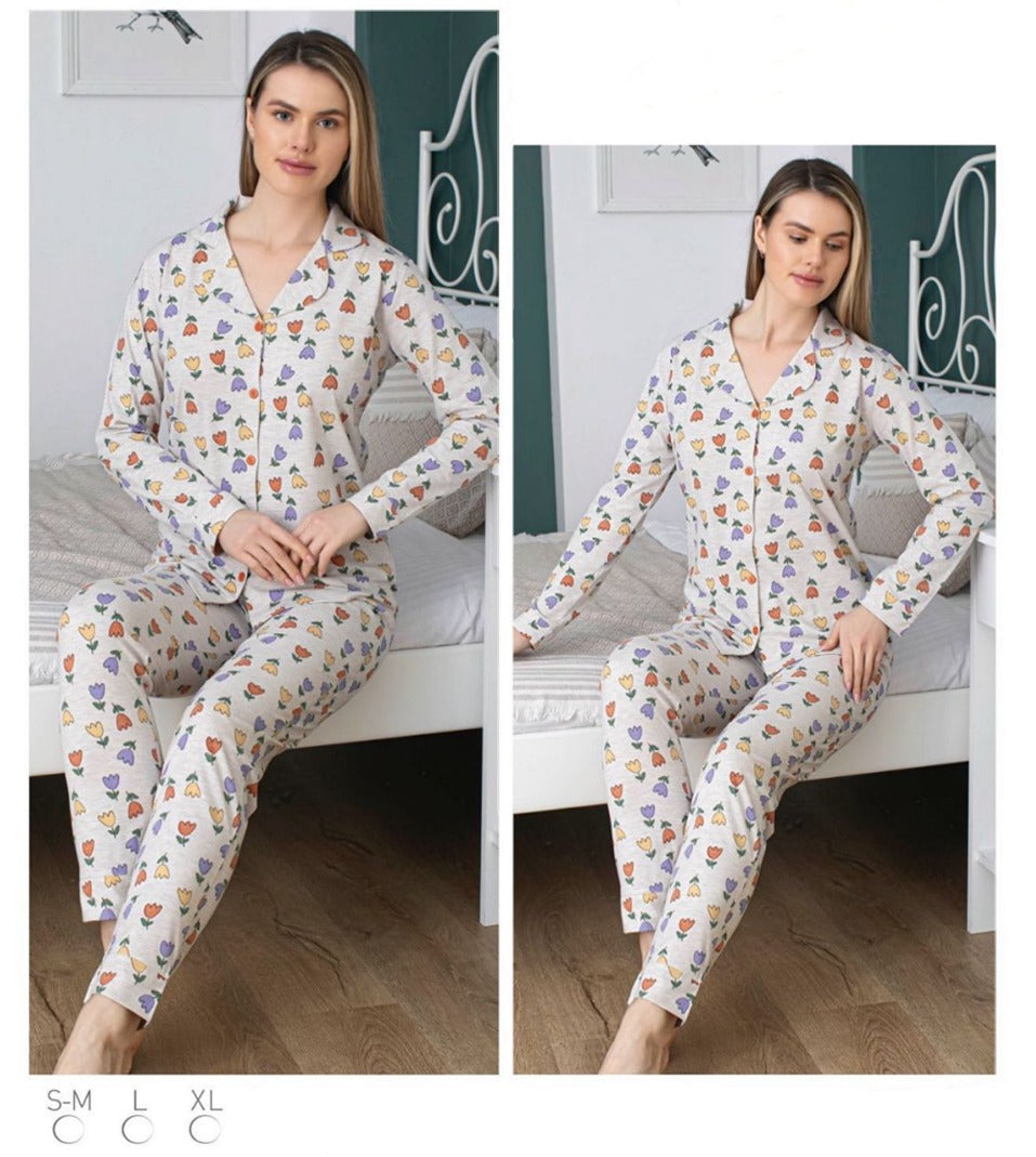 Tulip Print Sleepwear Set