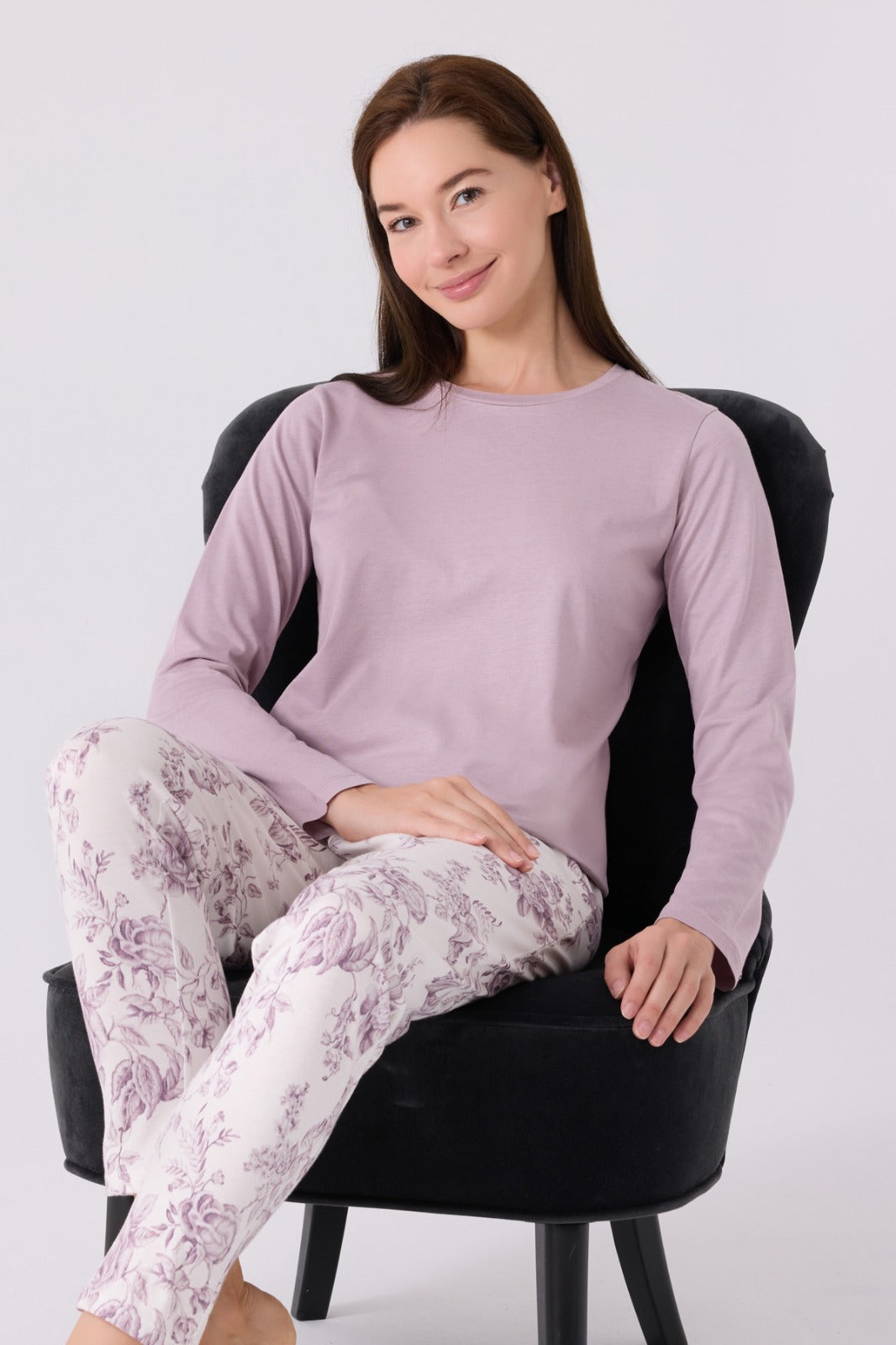 Lavender Floral Pajama Set